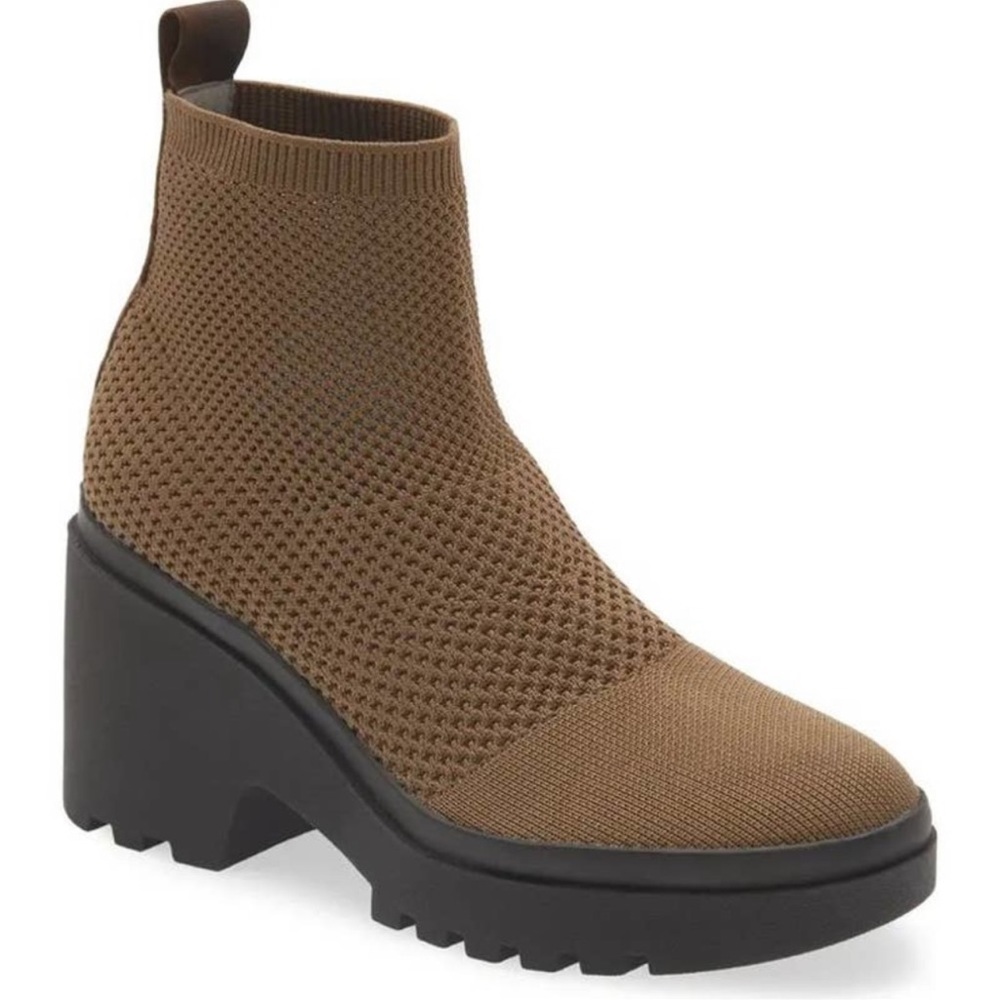 Eileen Fisher Korma Bootie Antelope Stretch Size 8 New In Box